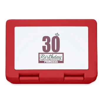 30th birthday 30 years 30th Birthday Princess - Lunchbox - red - Front