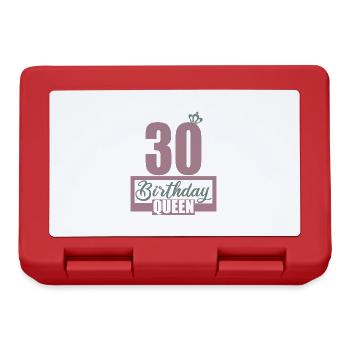 30th birthday 30 years 30th Birthday Queen - Lunchbox - red - Front