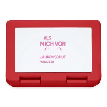 70. Geburtstag Mädchen Geschenk lustig - Brotdose - Rot - Vorne
