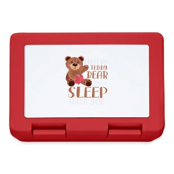 Ours en peluche Peluche Animal empaillé Jouets - Boîte à goûter - rouge - Devant