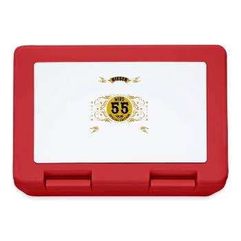 55 Geburtstag 55. Jubiläum 55 Ehrentag Geschenk - Brotdose - Rot - Vorne