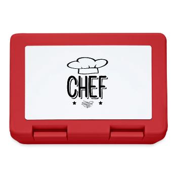 chef cuisiner - Boîte à goûter - rouge - Devant