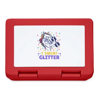 Gym fitness paillettes cadeau de sueur - Boîte à goûter - rouge - Devant