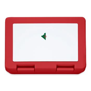 Algeria Heartbeat Flag Vintage Algeria - Lunchbox - red - Front