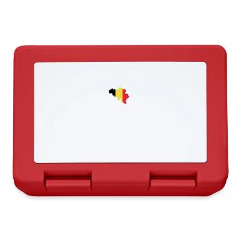 Belgium Heartbeat Flag Vintage Belgium - Lunchbox - red - Front