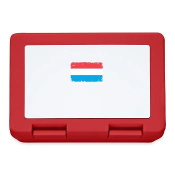 Luxembourg Heartbeat Flag Vintage Luxembourg - Lunchbox - red - Front