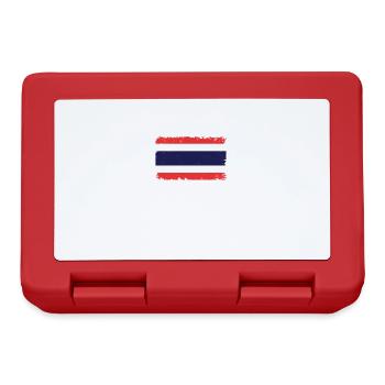 Thaïlande Heartbeat Flag Vintage Thaïlande - Boîte à goûter - rouge - Devant