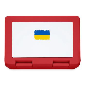 Ukraine Heartbeat Flag Vintage Ukraine - Lunchbox - red - Front