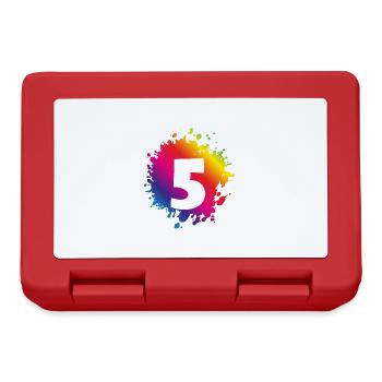 5 Number of blobs - Lunchbox - red - Front