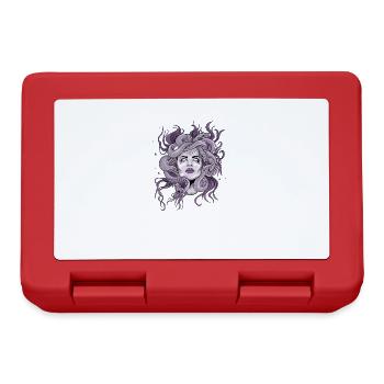 Medusa Griechische Mythologie Gott Göttin Grieche - Brotdose - Rot - Vorne