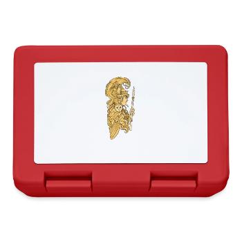 Athena Athene Athen Mythologie Gott Göttin Grieche - Brotdose - Rot - Vorne