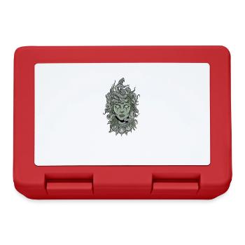 Medusa Griechische Mythologie Gott Göttin Grieche - Brotdose - Rot - Vorne