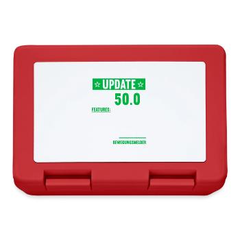 50 Jahre alt 50 Jähriger Update Version 50.0 50. - Brotdose - Rot - Vorne