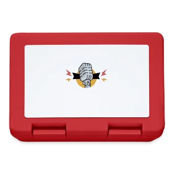 Podcast Microphone Radio Internet Music Gift - Lunchbox - red - Front
