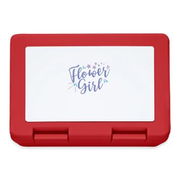 Flower Girl Marriage Bride Flowers Wedding - Lunchbox - red - Front