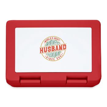 Best husband since 2001 20th wedding anniversary - Lunchbox - red - Front