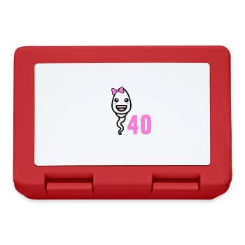 40 years ago 40 years fastest 40th birthday - Lunchbox - red - Front