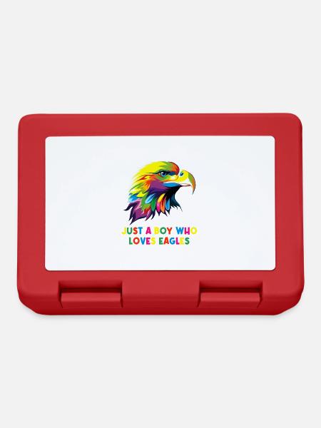just a boy who loves eagles Vogel Adler - Brotdose - Rot