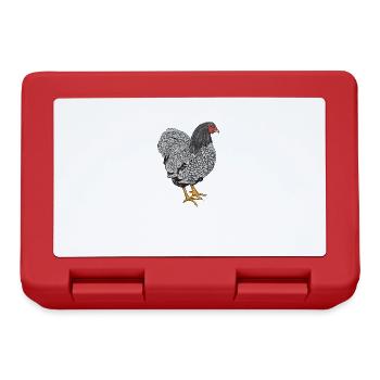Wyandotten Poulet I Poulet Volaille Motif pour - Boîte à goûter - rouge - Devant
