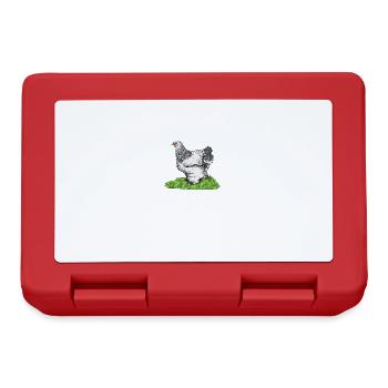 Brahma Poulet I Poule Oeuf Coq Motif pour les éleveurs de poulet - Boîte à goûter - rouge - Devant