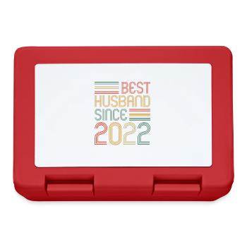 Best Husband since 2022 1st Wedding Anniversary - Lunchbox - red - Front