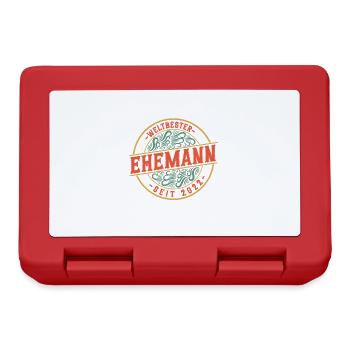 Bester Ehemann seit 2022 1. Hochzeitstag - Brotdose - Rot - Vorne