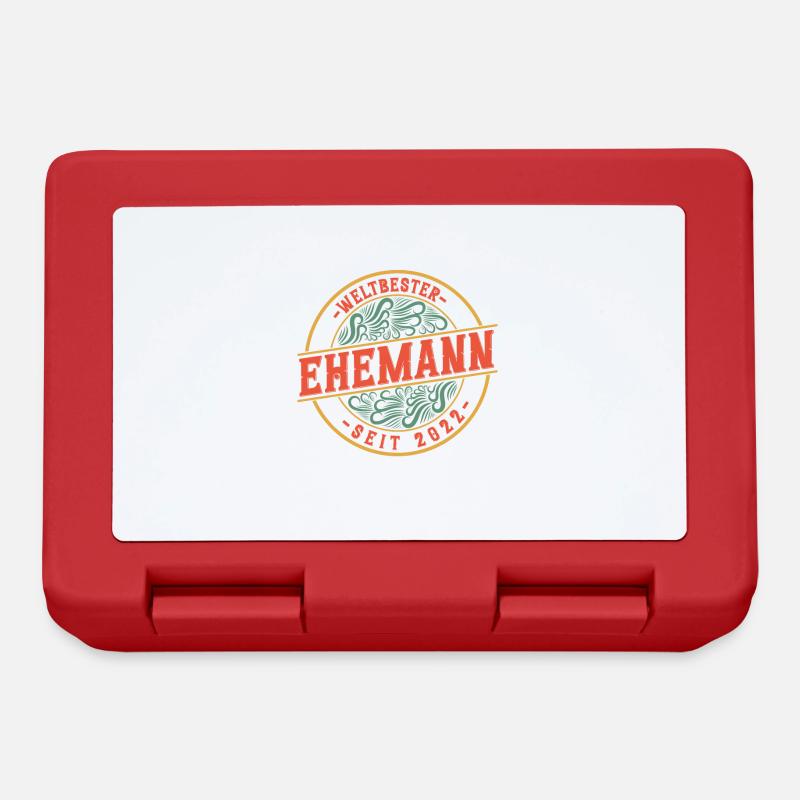 Bester Ehemann seit 2022 1. Hochzeitstag - Brotdose - Rot