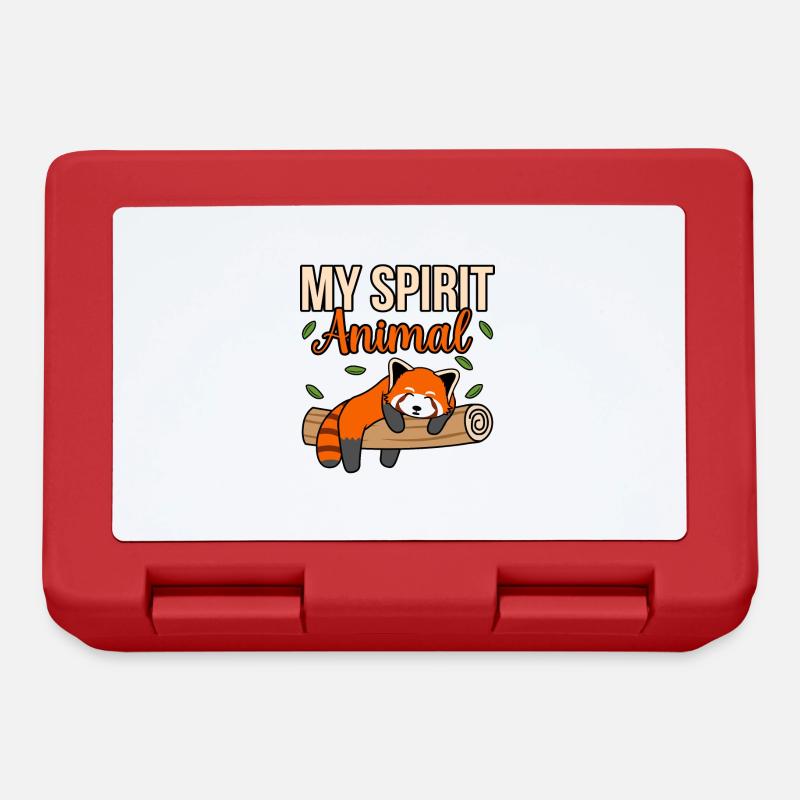 Mon Animal Pandas Roux Mignon - Boîte à goûter - rouge