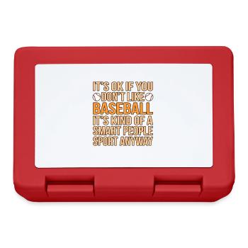 Baseball Smart People Sports Player Lovers - Lunchbox - red - Front