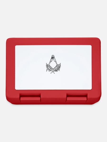 Masonic I Eye of Providence Lodge Motif for - Lunchbox - red