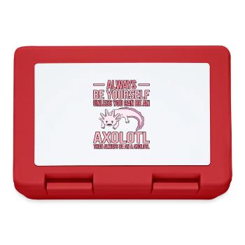 Seien Sie Immer Ein Axolotl Kawaii Lover - Brotdose - Rot - Vorne