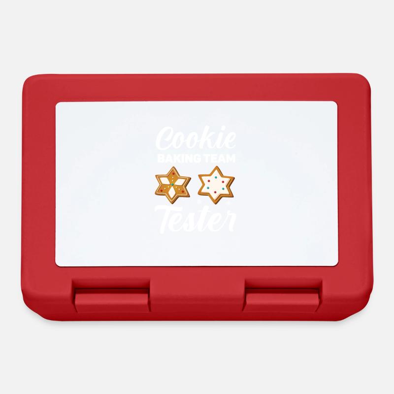 Cookie Baking Team Tester - Weihnachten Backen - Brotdose - Rot