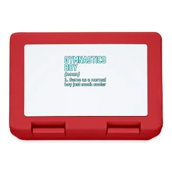 Gymnastics Boy Definition Gymnast Gymnastic Lover - Lunchbox - red - Front
