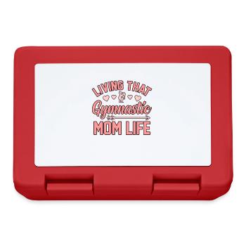 Gymnastic Mom Gymnastic Gymnastics Sports Lover - Lunchbox - red - Front