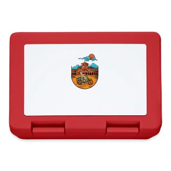 Vietnam I Saigon Scooter Pho Bo Motif de voyage pour - Boîte à goûter - rouge - Devant