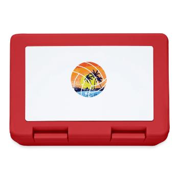 Joueur d’équipe professionnel de volleyball de plage Sand - Boîte à goûter - rouge - Devant