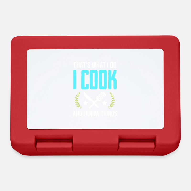 cuisinier cuisinier - Boîte à goûter - rouge