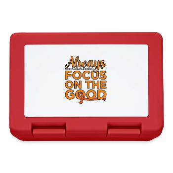 Concentrez-vous sur de bons graphiques pour - Boîte à goûter - rouge - Devant