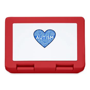 Love-heart-autism-consciousness-autistic - Lunchbox - red - Front