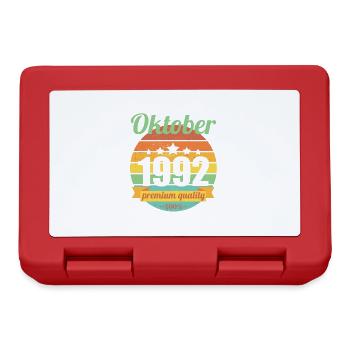 Born October 1992 30 years 30s 30th birthday - Lunchbox - red - Front