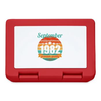Born September 1982 40 years 40s 40th birthday - Lunchbox - red - Front