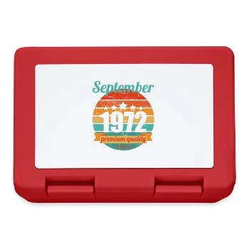 Né en septembre 1972 50 ans 50s 50e anniversaire - Boîte à goûter - rouge - Devant