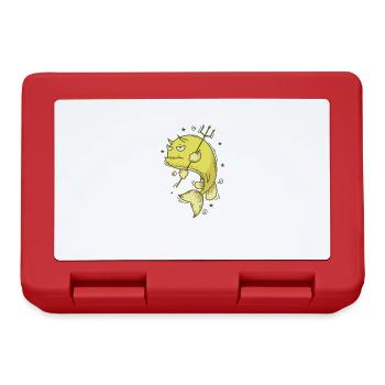 Poissons de vache avec mer trident ou aquarium - Boîte à goûter - rouge - Devant