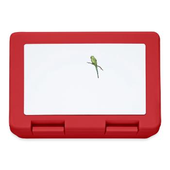 Collared Parakeet I Alexander Parakeet Motif for - Lunchbox - red - Front