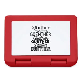 GÜNTHER - Lunchbox - red - Front