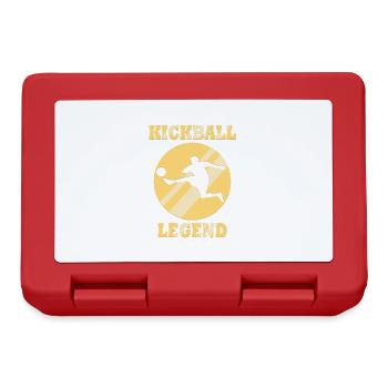 Dire drôle Kickball Jouer à la balle Sports - Boîte à goûter - rouge - Devant