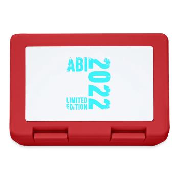 Abitur Gymnasium Damen und Herren Abi 2022 - Brotdose - Rot - Vorne