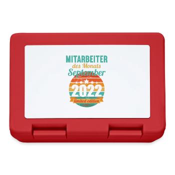 Mitarbeiter des Monats September 2022 - Brotdose - Rot - Vorne