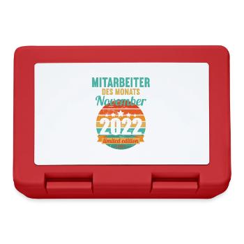 Mitarbeiter des Monats November 2022 - Brotdose - Rot - Vorne