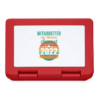 Mitarbeiter des Monats August 2022 - Brotdose - Rot - Vorne